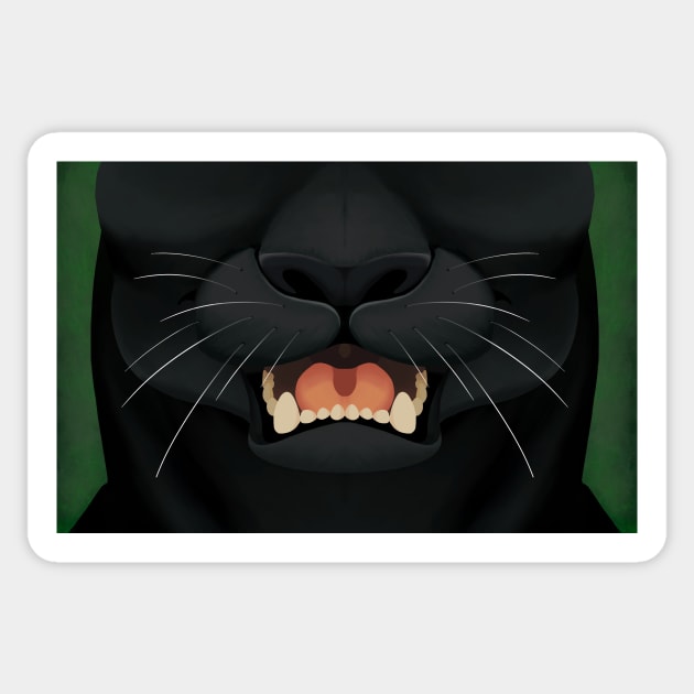 Black Panther Sticker by Midsea 